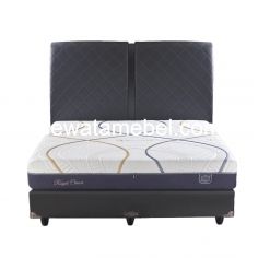 Kasur + Divan Set Ukuran 100 - ELITE Royal Crown / White Blue 